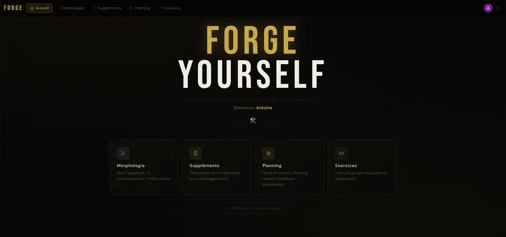Forge — accueil