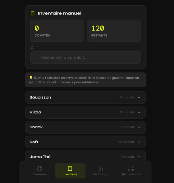 Inventaire — historique